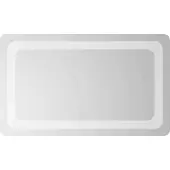 vidaXL LED-Badezimmerspiegel Transparent 50 x 30 cm Gehärtetes Glas