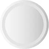 vidaXL LED-Badezimmerspiegel Transparent Ø 40 cm Gehärtetes Glas