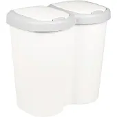 vidaXL Mülltonne Weiß 49,5 x 30 x 46,5 cm PP