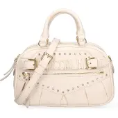 Braccialini Handtasche Schwarz Polyurethan mit Reißverschluss und Schulterriemen Black B UNICA 29.5x18x14 cm B17132-NERO