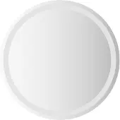 vidaXL LED-Badezimmerspiegel Transparent Ø 60 cm Gehärtetes Glas