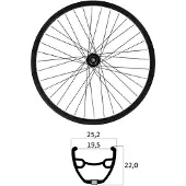 Mvtek Disc Tubeless Gravel-vorderrad
