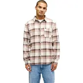 Quiksilver Langarmhemd "Motherfly Plaid", Herren, Gr. L, braun (pine bark motherfly), Obermaterial: 100% Baumwolle., Hemden Langarmhemd