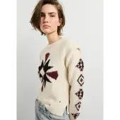 Pepe Jeans Strickpullover "AUDREY" mit betonter Schulterpartie, Rundhals