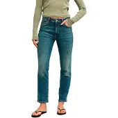 Roxy Slim-fit-Jeans "Summer Skin", Damen, Gr. 38, Normalgrößen, blau (surf wash sandy), Obermaterial: 99% Baumwolle, 1% Elasthan., Jeans Slim-fit-Jeans