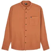 Quiksilver Langarmhemd "Motherfly Solid", Herren, Gr. XL, US-Größen, braun (rawhide), Obermaterial: 100% Baumwolle., Hemden Langarmhemd