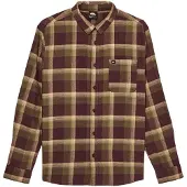 Quiksilver Langarmhemd "Motherfly Plaid", Herren, Gr. XXL, braun (grape leaf motherfly), Obermaterial: 100% Baumwolle., Hemden Langarmhemd