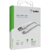 Belkin BoostCharge, 1 m, USB A, USB C, Weiß