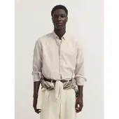 Bugatti Langarmhemd "Modern Fit" Modern Fit Oxford Gestreift Button-Down