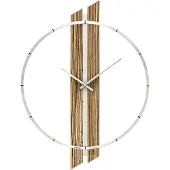 AMS W9606 Wanduhr mit Nussbaum-Holzgehäuse