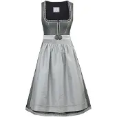 Marjo Dirndl "Mididirndl ESCHAU", Damen, Gr. 36, EURO, grün (gischt), Obermaterial: 60% Polyester PES. 40% Viskose CV., Kleider Dirndl