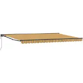 vidaXL Markisenrahmen Gelb und Grau 500 x 300 cm