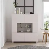 Ravio Kommode Amanda Kaschmir Matt 100x107 cm – Trend Sideboard Beige