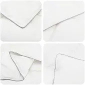 vidaXL Bettdecke und Kissen Set 2 stk. 150x200 cm 4 Jahreszeiten Wolle