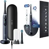 Oral-B iO Serie 9N elektrische Zahnbürste, Schwarz, 7 Putzmodi, mit Lade-Reiseetui und 2 Ersatzbürstenköpfen