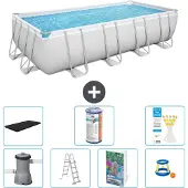 Bestway Power Steel Rechteckig - 488x244x122 cm - 6-teilig S541