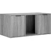 vidaXL Katzenkiste Möbel Sonoma-Grau 100 x 49 x 45 cm Holzwerkstoff
