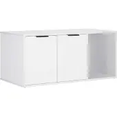 Syfax Katzenkiste Möbel Weiß 100 x 49 x 45 cm Holzwerkstoff