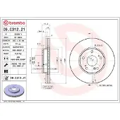 Brembo Bremsscheibe 09c31221 280mm 25mm für HONDA