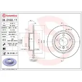 Brembo Bremsscheibe 08d18011 296mm 10mm für MINI