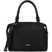 L.credi Handtasche Umhängetasche Stravel Handbag Black schwarz