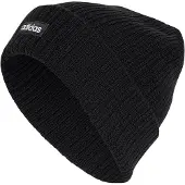 Adidas Beanie "LINEAR BEANIE, BÜNDCHEN" mit umgeschlagenem Bündchen, schlichtes Design, zeitlose Silhouette