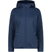 CMP Woman Fleece FIX Hood Jacket blue ink mel-lighter (04MU) 36