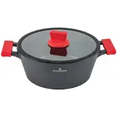 Zwieger Obsidian Topf mit Deckel 28Cm 5L Induktion