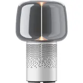 Kooduu Serena Play - Tragbare Lautsprecherlampe Satiniertes Silber Mit Sound By Jbl Technologie