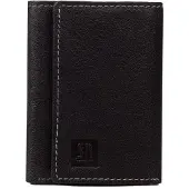 Gaja schwarze und rote Lederbrieftasche
