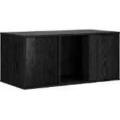 Syfax Katzenkiste Möbel Schwarz Eichen-Optik 100 x 49 x 45 cm