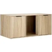 vidaXL Katzenkiste Möbel Sonoma-Eiche 100 x 49 x 45 cm Holzwerkstoff