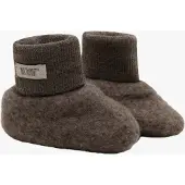 Huttelihut - Kid's Footies Wool Fleece 2-Layer - Merinosocken Gr 50/56 braun
