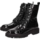 Sioux Stiefelette "Amandira-702", Damen, Gr. 35 (UK 3), schwarz, Obermaterial: 100% Lammlackleder LAPA. 100% Gummi rubber., Schuhe Stiefelette