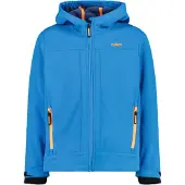 CMP Softshelljacke "KID SOFTSHELL JACKET FIX HOOD" mit Kapuze wasserabweisend, windabweisend, mit Reißverschlusstaschen