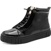 Marco Tozzi Damen Stiefel mit Reißverschluss, Schwarz (BLACK PATENT), 37 EU