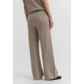 Bugatti Stoffhose "Modern Fit", Damen, Gr. L, Normalgrößen, beige (60, taupe), 40% Wolle, 30% Viskose, 20% Polyamid, 10% Kaschmir, normal, Hosen Stoffhose, Modern Fit Wollmix Kaschmir Strick