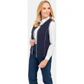 Goldner Zeitlose Merino-Weste mit Knopfleiste in marine / grau | Gr.: 46