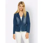 HEINE Jeansblazer in blue-stone-washed | Gr.: 48