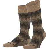 Falke Family Special Edition Herren Socken, 39-42, Braun, AnderesMuster, Baumwolle