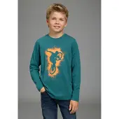 Kidsworld Langarmshirt "BIKER Druck", lässiger Druck für Jungen
