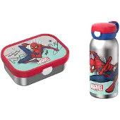 Mepal Lunchbox "Edelstahl-Lunchset Campus 2er Set", bunt (spiderman), B:2cm H:2cm L:2cm, Lebensmittelaufbewahrungsbehälter, Lunchbox, Spülmaschinenfest