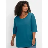 Sheego 3/4-Arm-Shirt in topas | Gr.: 56/58