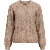 Object Zopfstrick Strickjacke Braun XL