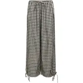 Object Karierte Wide Leg Hose Grau 42