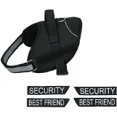 Pet treatment Hundegeschirr - Für kleine Hunde - Verstellbar: 38-50 cm - Reflektierend - Schwarz