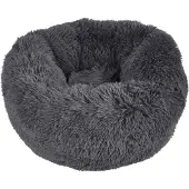 Dynamic24 Plüsch Hundebett 55cm Katzenbett Hunde Kissen Hundekorb Schlafplatz Hund Katze