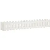 vidaXL Hochbeet Lattenzaun-Design Weiß 200x30x30 cm Massivholz Kiefer