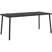 vidaXL Gartentisch Anthrazit 165x80x71 cm Stahl