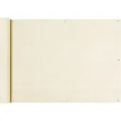 The Living Store Balkon Sichtschutz Creme 75x500 cm HDPE